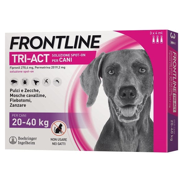 Tri-Act Cani 20-40 kg 4 ml 3 Pipette For Cheap