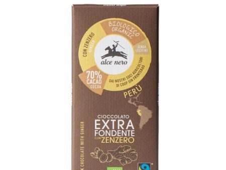 Tavoletta Cioccolato Fondente Con Zenzero Biologico 50 g Fashion